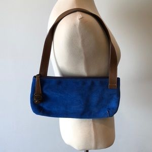 Beautiful blue suede purse from Argentina